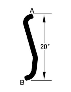 Kühlwasserschlauch Oben - Radiator Hose Upper  Corvette C5 97-04